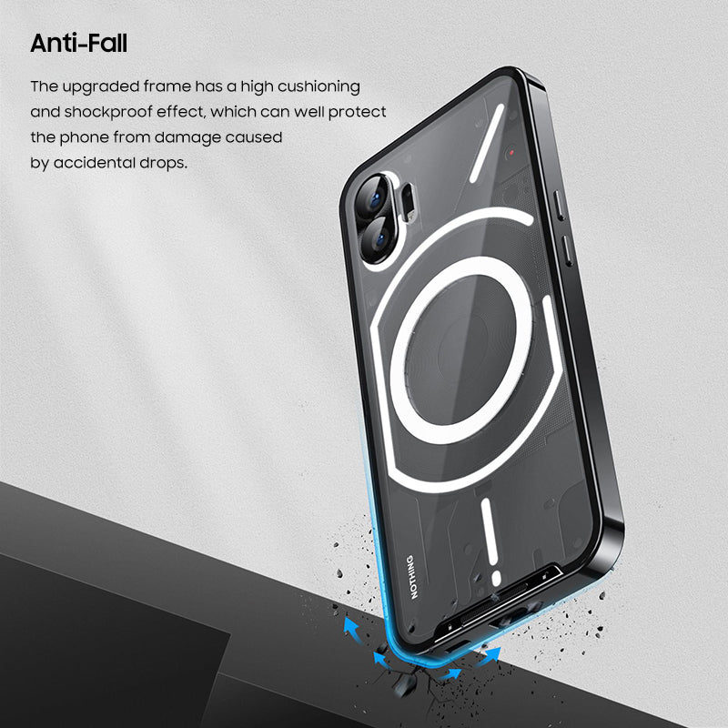 Nothing Series | Ultra-thin Metal Glass Magnetic Phone Case