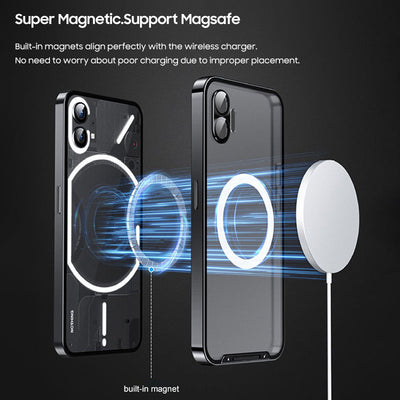 Nothing Series | Ultra-thin Metal Glass Magnetic Phone Case