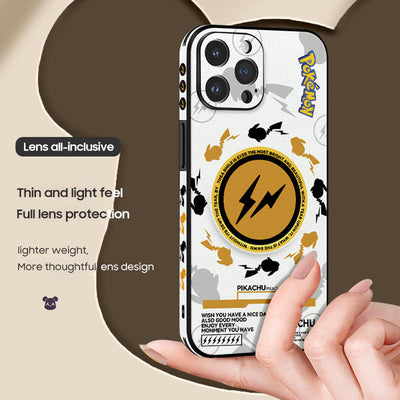 iPhone MagSafe Series | Pokémon Cartoon Leather Phone Case