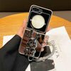Silver Rabbit Mirror Case with Bracket for Samsung Galaxy Z Flip 6/5/4