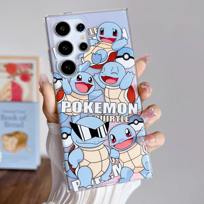 Cute Comic Laser Squirtle Soft Case for Samsung Galaxy S25 Ultra/S24 Ultra/S22+