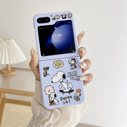Cute Cartoon Duo Frosted Case for Samsung Galaxy Z Flip 6/5
