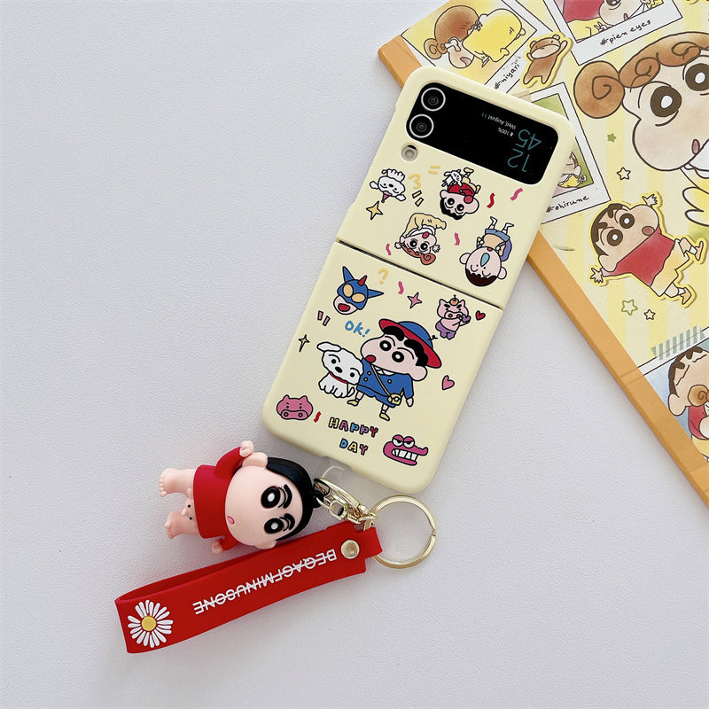 Cute Cartoon Duo Frosted Case for Samsung Galaxy Z Flip 6/5