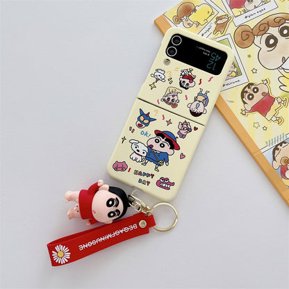 Cute Cartoon Duo Frosted Case for Samsung Galaxy Z Flip 6/5
