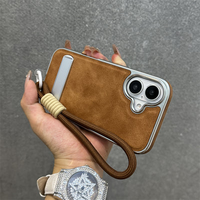 iPhone Series | Integrated Swivel Stand Leather Phone Case