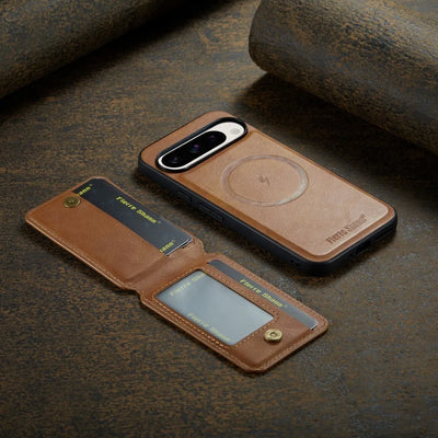 Leather Case with Wallet For Google Pixel 9 Series