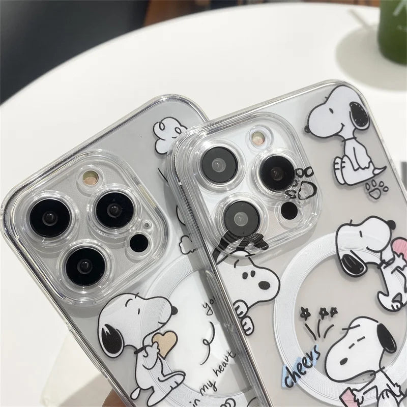 Cute Snoopy Charlie Brown Peanuts Case For iPhone Series