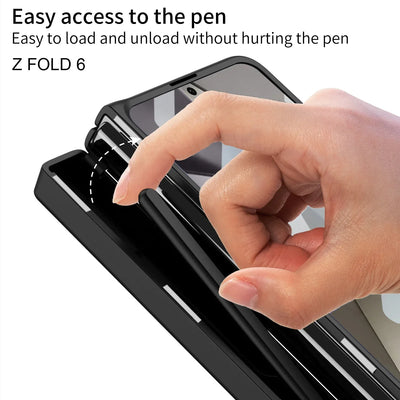 Full Protection Case with Pen Holder & Hinge Protection For Samsung Galaxy Z Fold 6