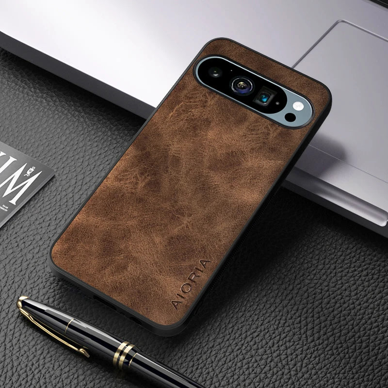 Luxury Leather Case For Google Pixel 9 Series