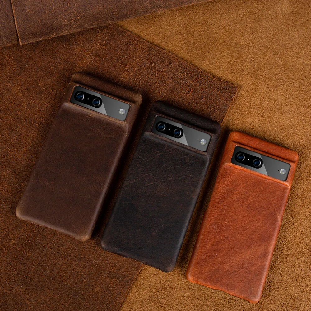 Vintage Leather Case For Google Pixel Phones