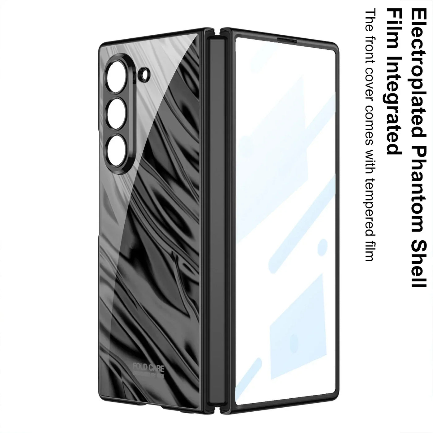 Plating Hard Case with Camera Protection For Samsung Galaxy Z Fold 6