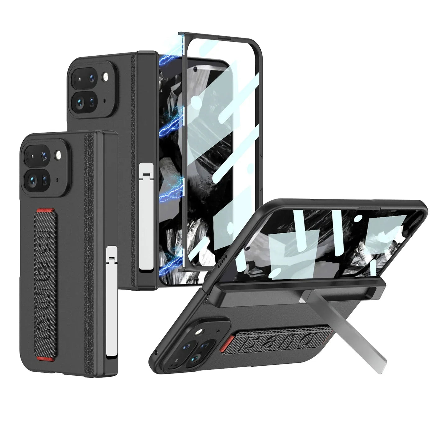 Shockproof Case with Band For Google Pixel 9 Pro Fold