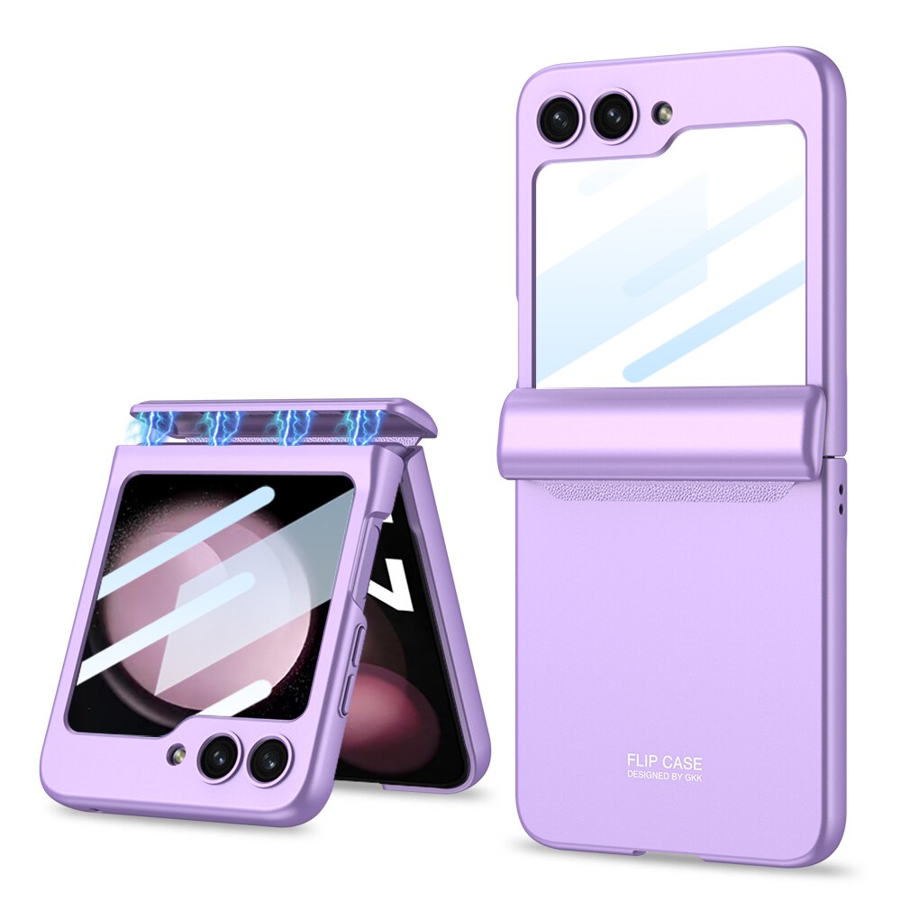 Full Protection Magnetic Case Hinge & Screen Protection For Galaxy Z Flip 5