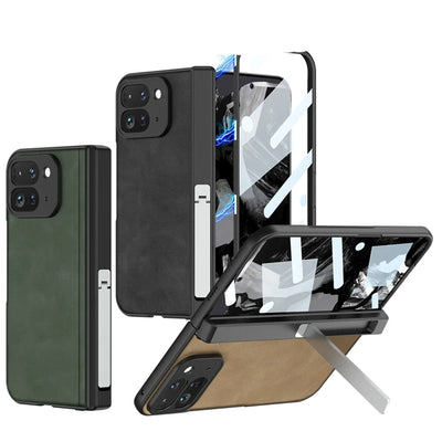 Leather Case with Stand For Google Pixel 9 Pro Fold