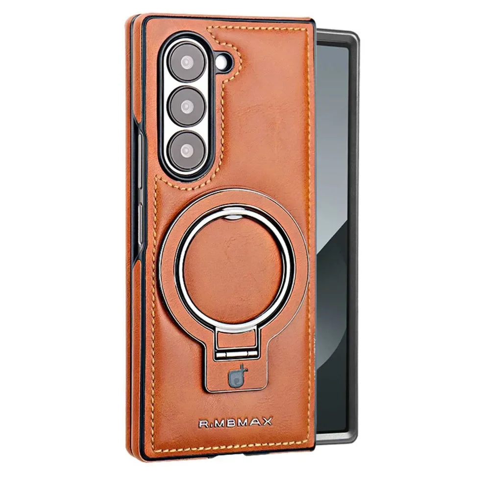 Magnetic Ring Stand Case for Samsung Galaxy Z Fold 6/5/4/3 | Shockproof Kickstand Protective Cover