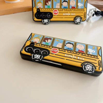 Cute Snoopy Charlie Brown Peanuts Case For Samsung Galaxy Z Fold Series