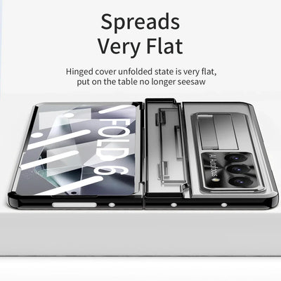 Transparent Case with Bracket For Samsung Galaxy Z Fold Series