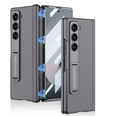 Leather Case with Stand & Magnetic Hinge For Samsung Galaxy Z Fold 6