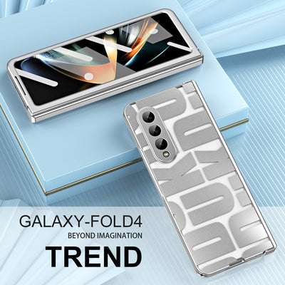 Luxury Transparent Plating Case For Samsung Galaxy Z Fold 5