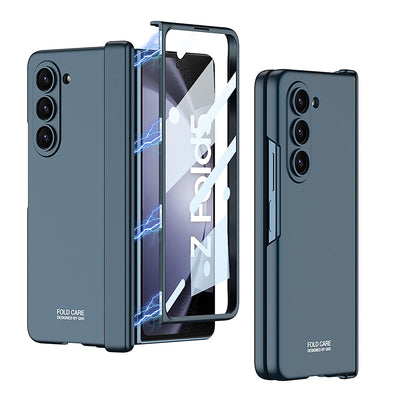 Armor Magnetic Hinge Protective Case For Samsung Galaxy Z Fold 5