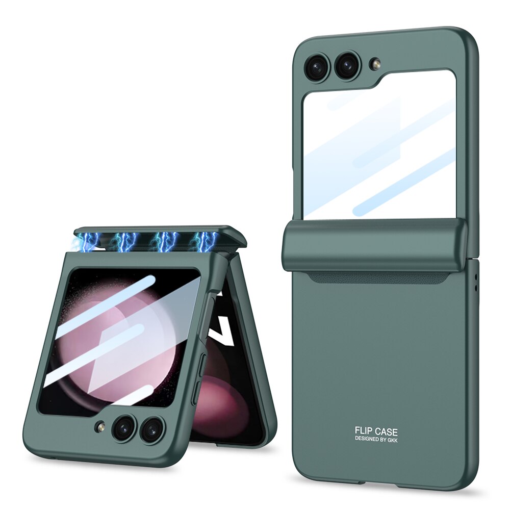 Full Protection Magnetic Case Hinge & Screen Protection For Galaxy Z Flip 5