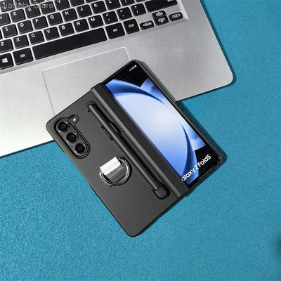 Shockproof Ring With Holder Pen Phone Case For Samsung Z Fold Series