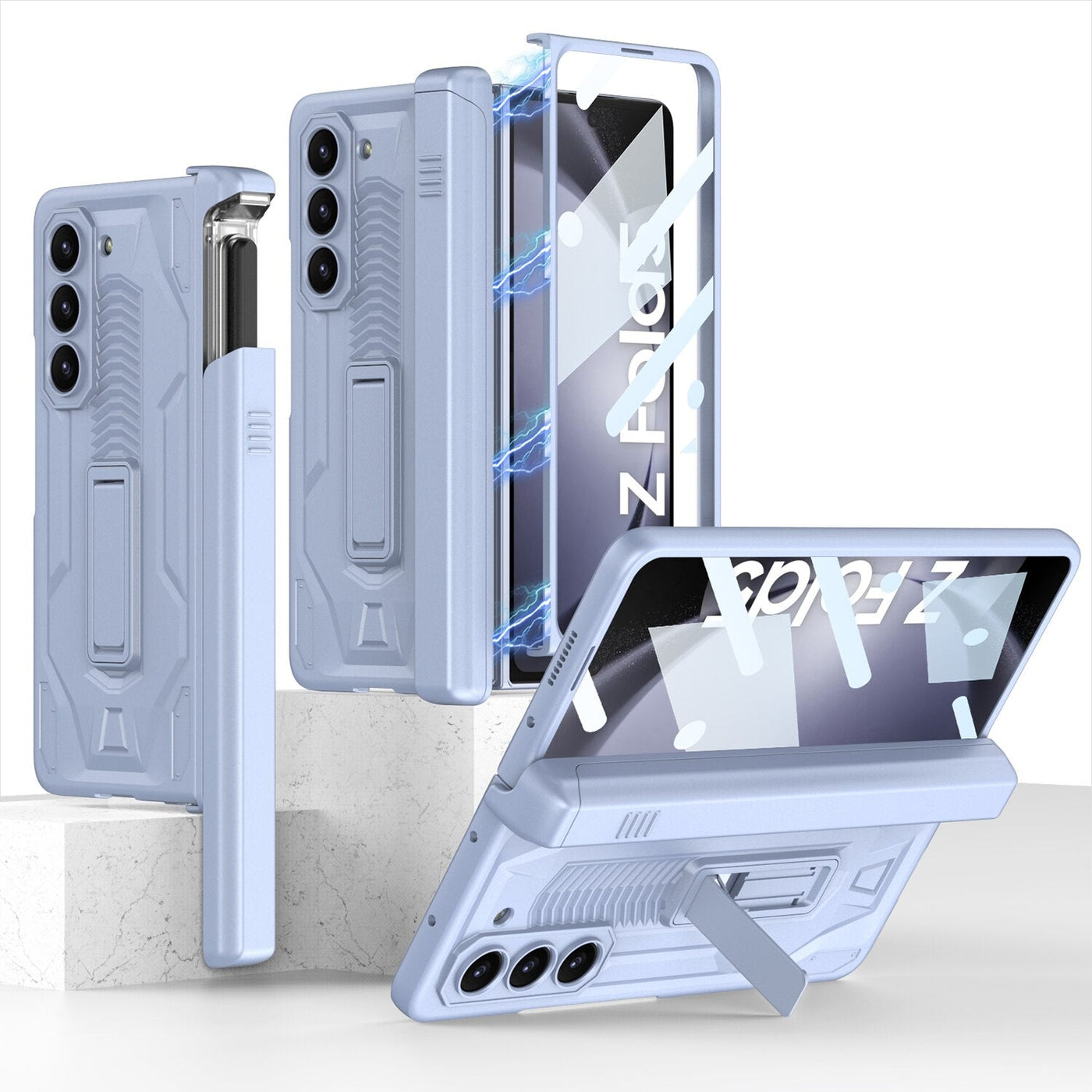 Shockproof Case with Bracket & Pen Holder For Samsung Galaxy Z Fold 5