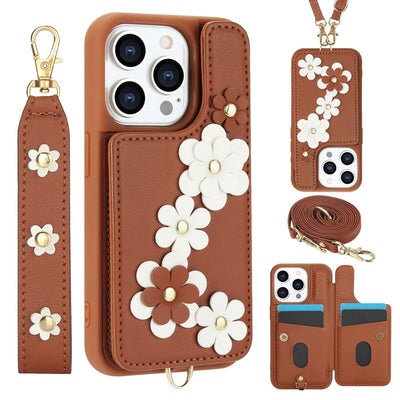 iPhone Series | Wristband Leather Card Holder Case