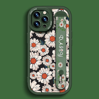 iPhone Series | “Daisy” Wristband Holder Leather Phone Case