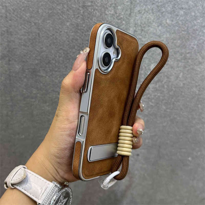 iPhone Series | Integrated Swivel Stand Leather Phone Case