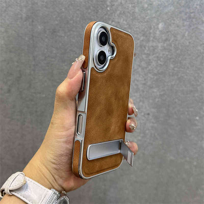 iPhone Series | Integrated Swivel Stand Leather Phone Case