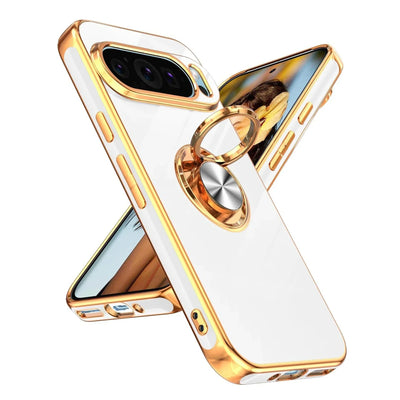 Luxury Plating Case with Ring Holder for Google Pixel Series