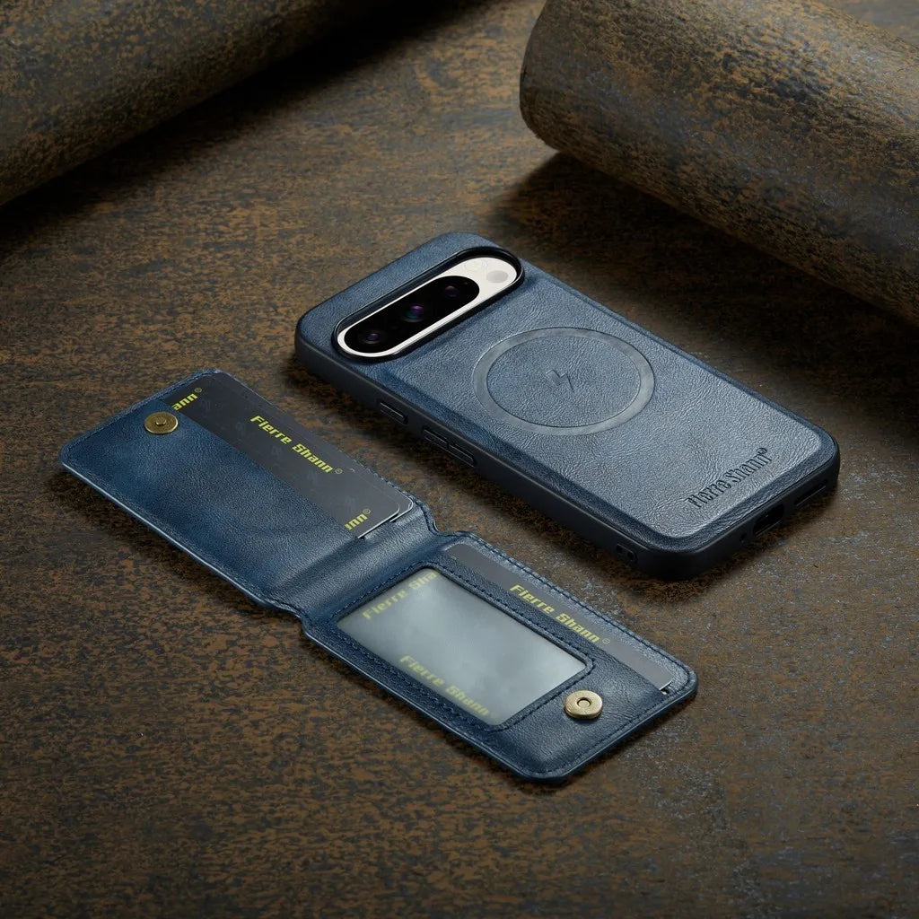 Leather Case with Wallet For Google Pixel 9 Series