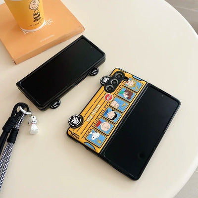 Cute Snoopy Charlie Brown Peanuts Case For Samsung Galaxy Z Fold Series