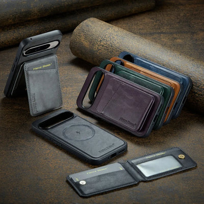 Leather Case with Wallet For Google Pixel 9 Series