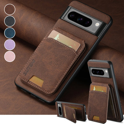 2 in 1 Magnetic Detachable Leather Wallet Case For Google Pixel Phones