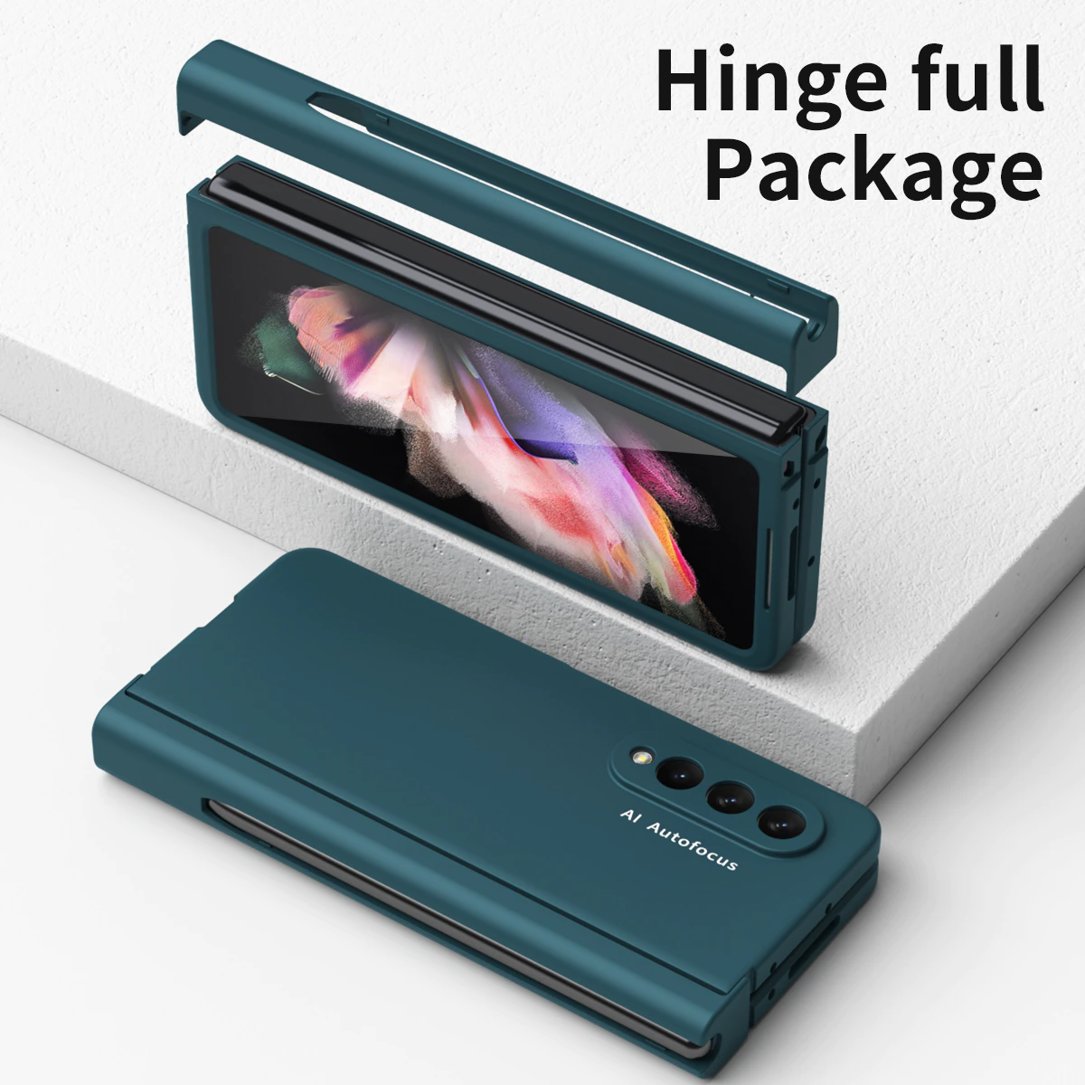 Hinge Case with S Pen Slot Holder For Z Fold 3