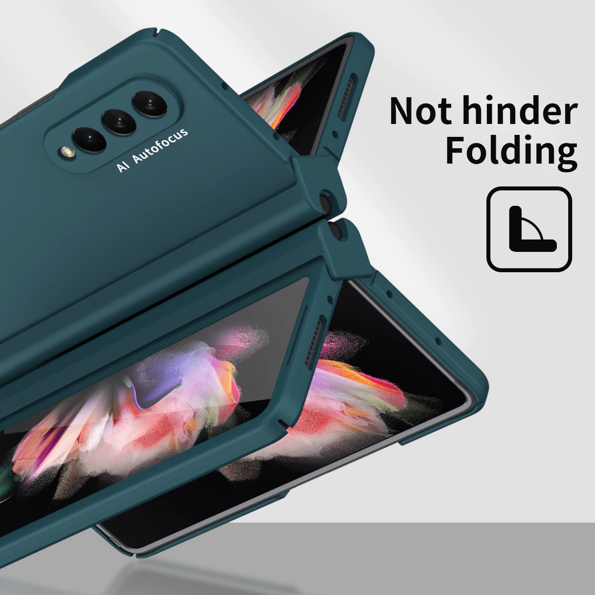 Hinge Case with S Pen Slot Holder For Z Fold 3