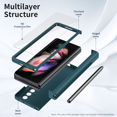 Hinge Case with S Pen Slot Holder For Z Fold 3