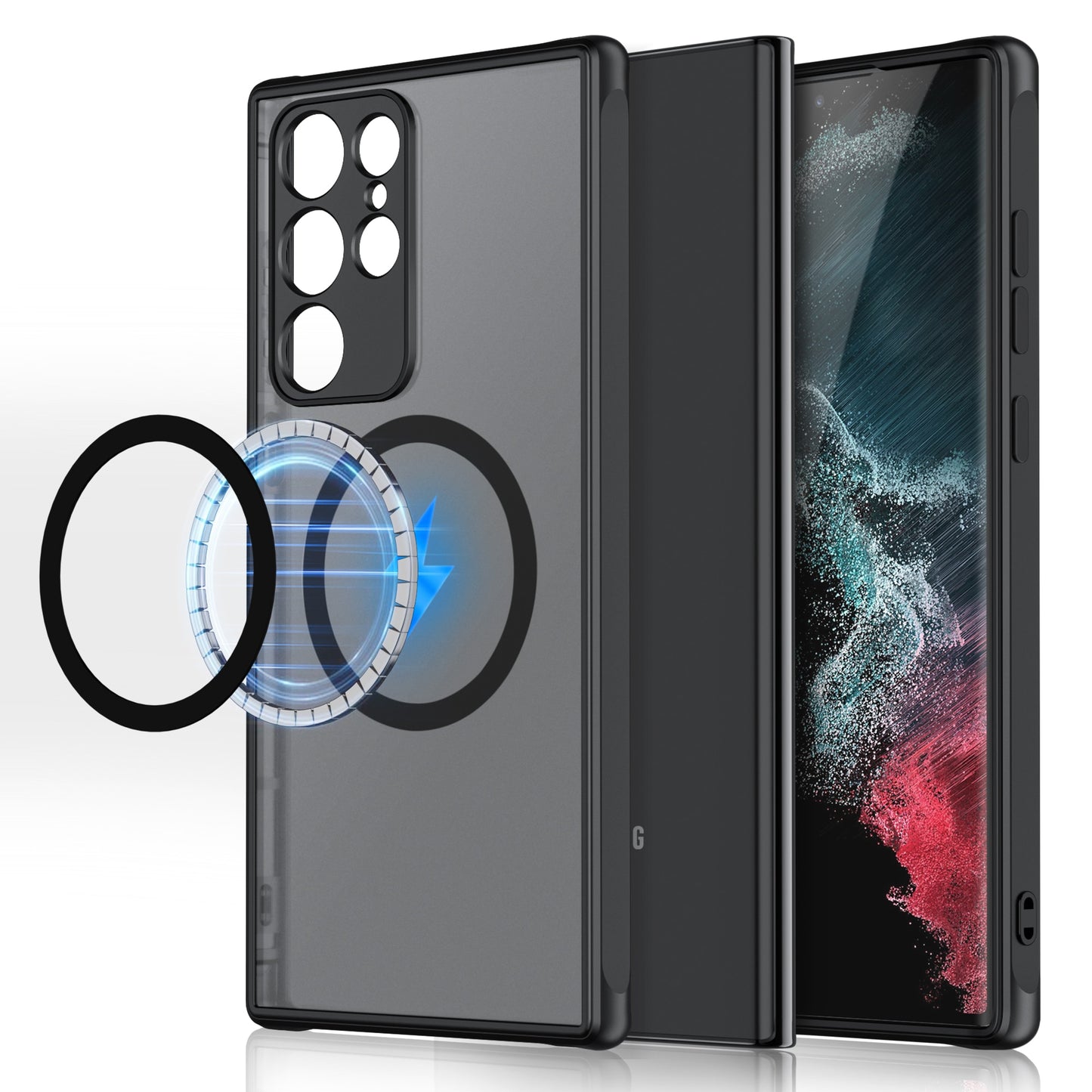 Magnetic Wireless Charging Case for Samsung Galaxy S22 Ultra 5G