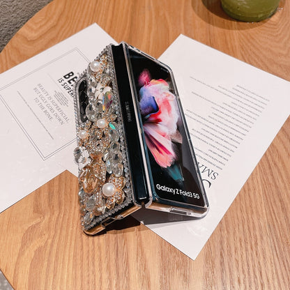 Fashion Diamond Flower Phone case For Samsung Galaxy Z Fold 3