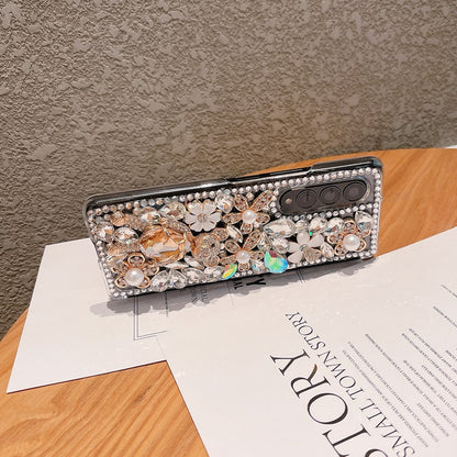 Fashion Diamond Flower Phone case For Samsung Galaxy Z Fold 3