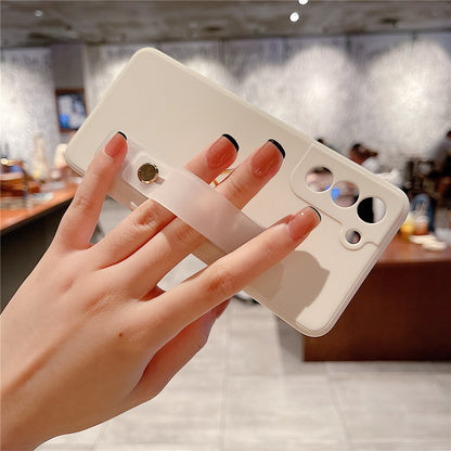 Love Heart Wristband Holder Phone Case For Samsung S22 Series