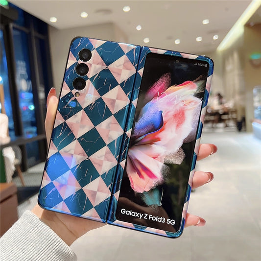Luxury Granite marble Case for Samsung Galaxy Z Fold 3 5G
