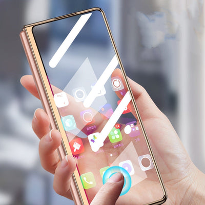 Patterned Tempered Glass Case for Samsung Galaxy Z Fold 4