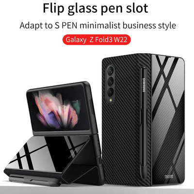 Pen Slot Holder Flip Leather Case For Samsung Galaxy Z Fold 4 5G