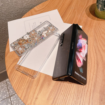 Fashion Diamond Flower Phone case For Samsung Galaxy Z Fold 3