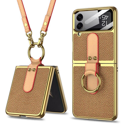 Ring Holder Case For Galaxy Z Flip 4