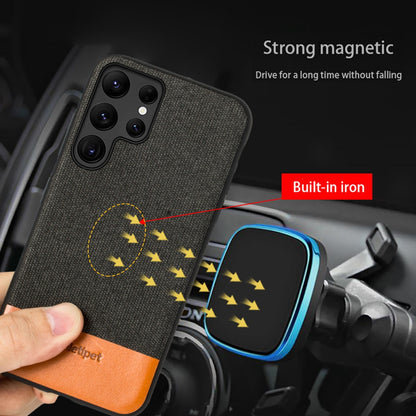 Canvas Leather Cover Case for Samsung Galaxy s22 Series