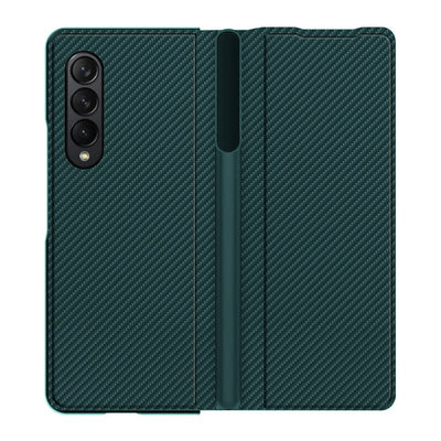 360 Full Protection Leather Flip Case For Samsung Galaxy Z Fold 4 (S Pen container)